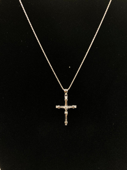 Rope Chain + Jesus Cross