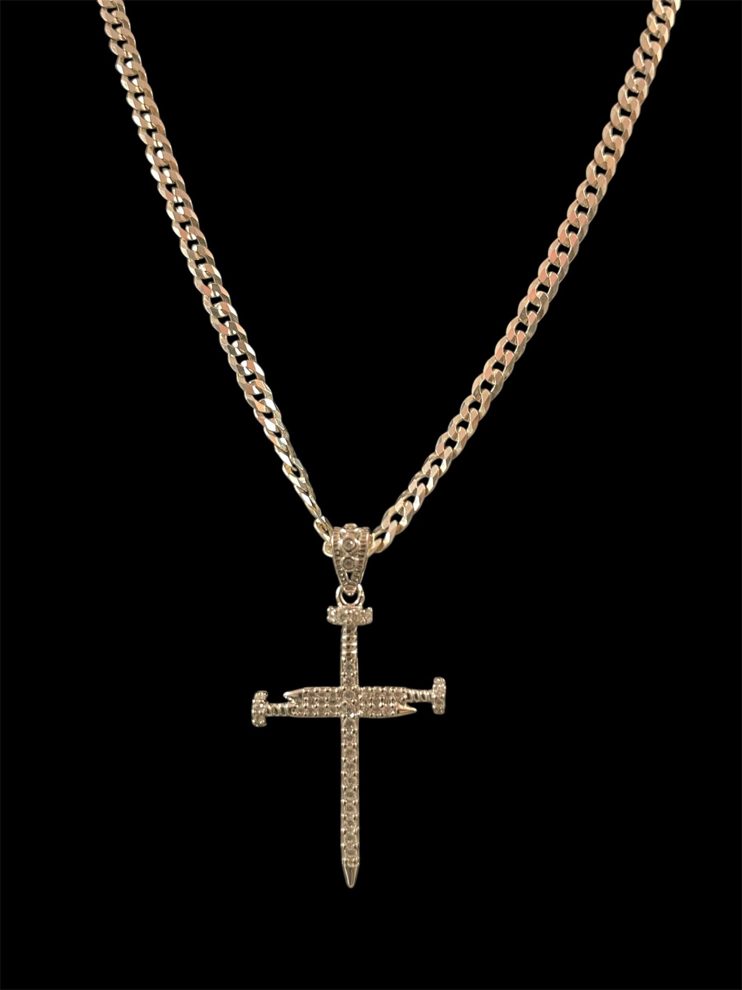 Nail Pendant + Cuban Chain